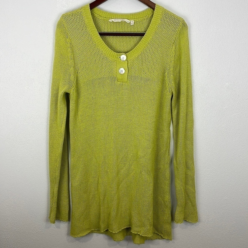 Soft Surroundings Crochet Knit Tunic Sweater